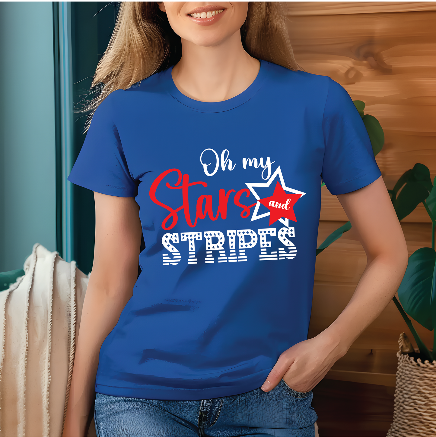 Oh My Stars & Stripes Tee