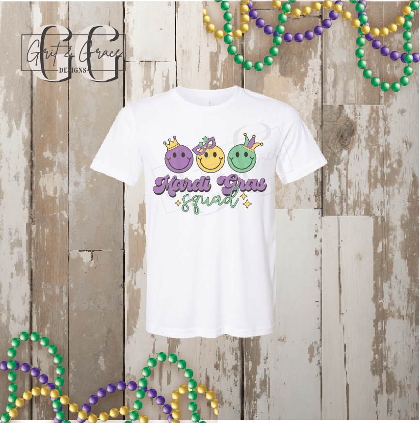 Mardi Gras Squad T-Shirt - Bella Canvas - Grit & Grace Designs