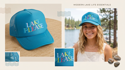 Lake Please Trucker Hat