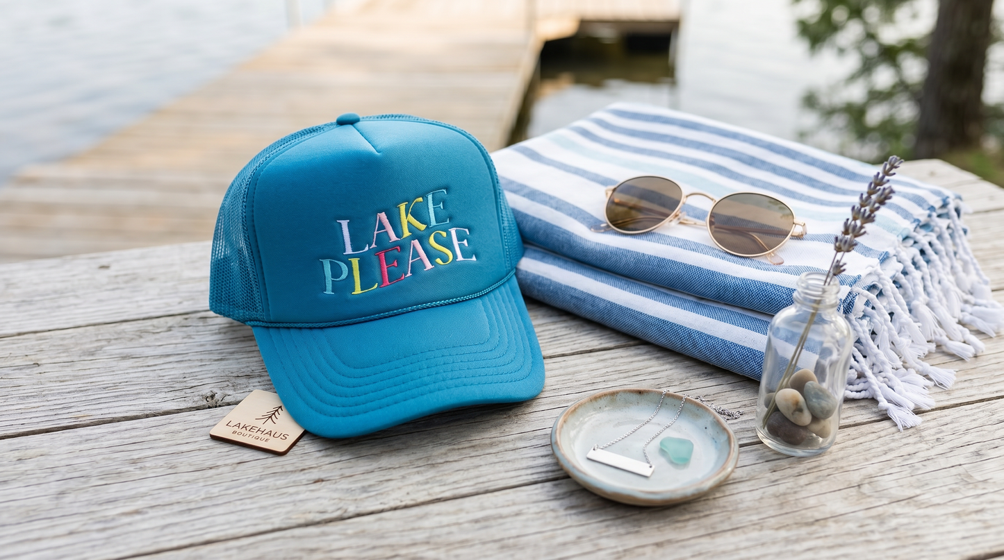 Lake Please Trucker Hat
