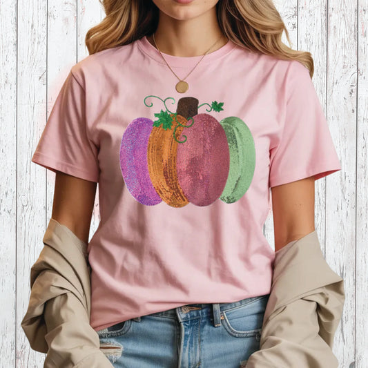 Sequin Pumpkin Tee
