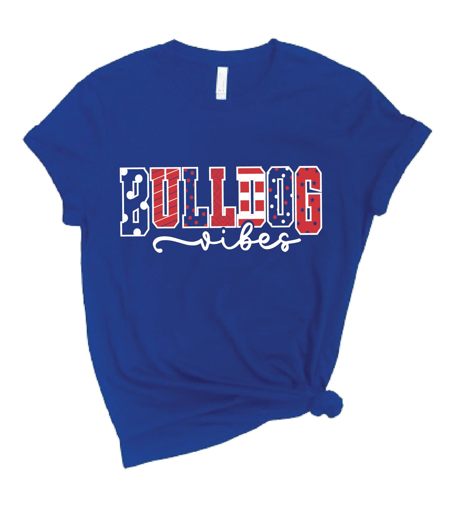 Bulldog Print Vibes Tee (2 - Colors) - Grit & Grace Designs