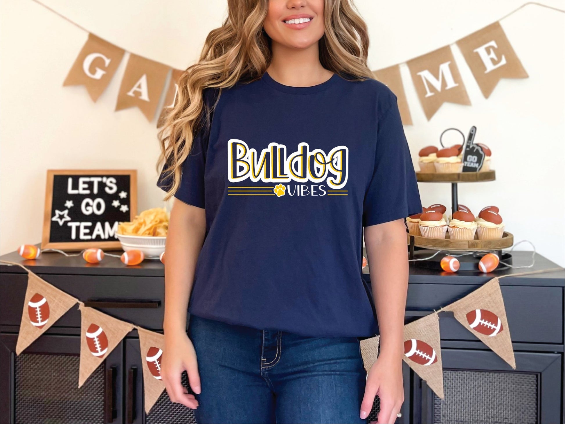 Bulldog Vibes Tee (2 - Colors) - Grit & Grace Designs