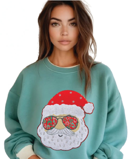 Cool Santa Shades Sweatshirts - Grit & Grace Designs