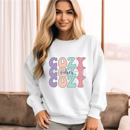 Cozy Vibes Sweatshirts - Grit & Grace Designs