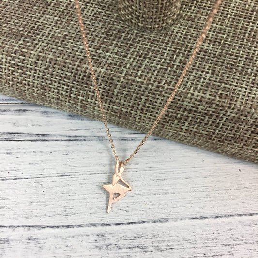 Dainty ballerina necklace - Grit & Grace Designs