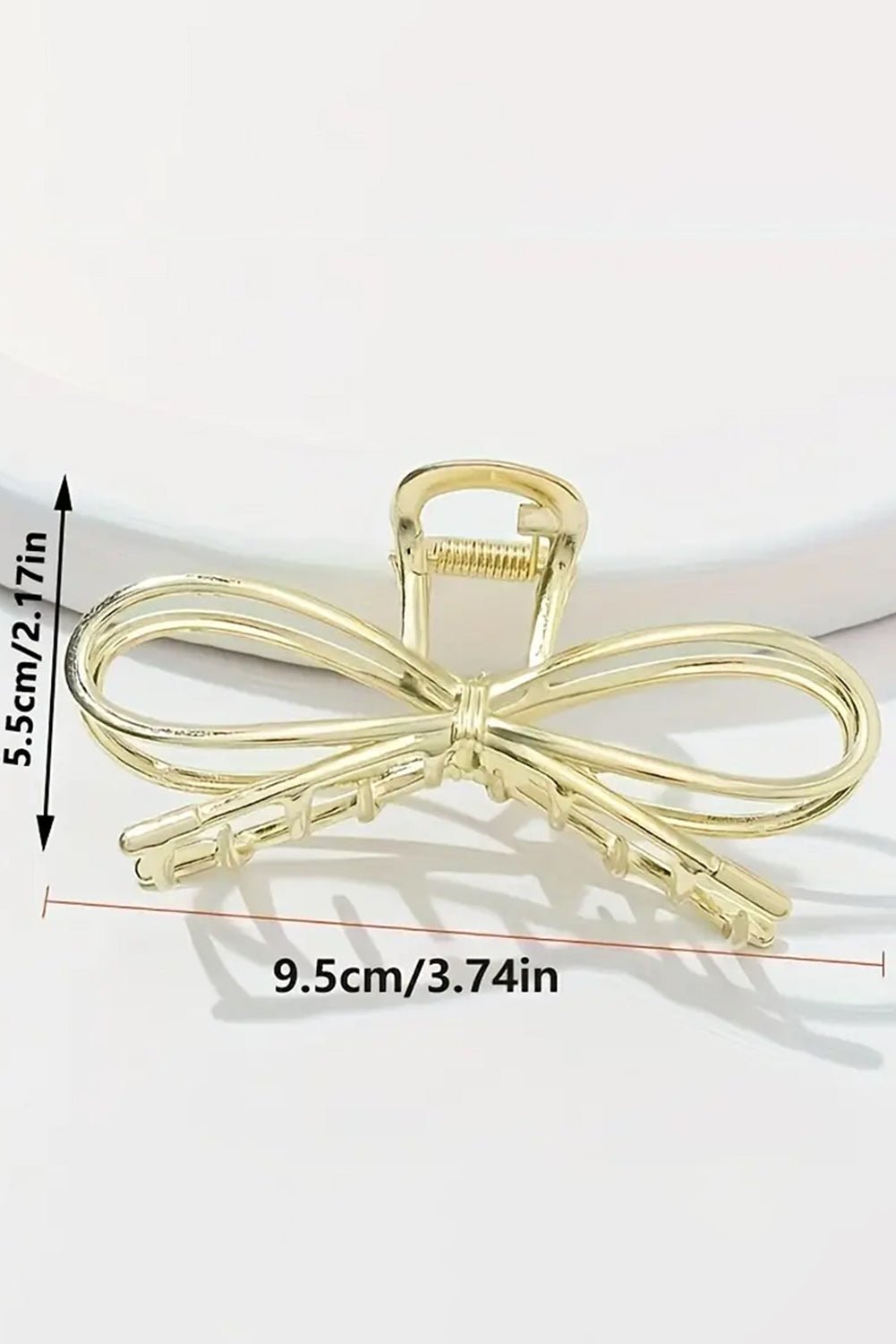 Gold Bowknot Shape Claw Clip - Grit & Grace Designs
