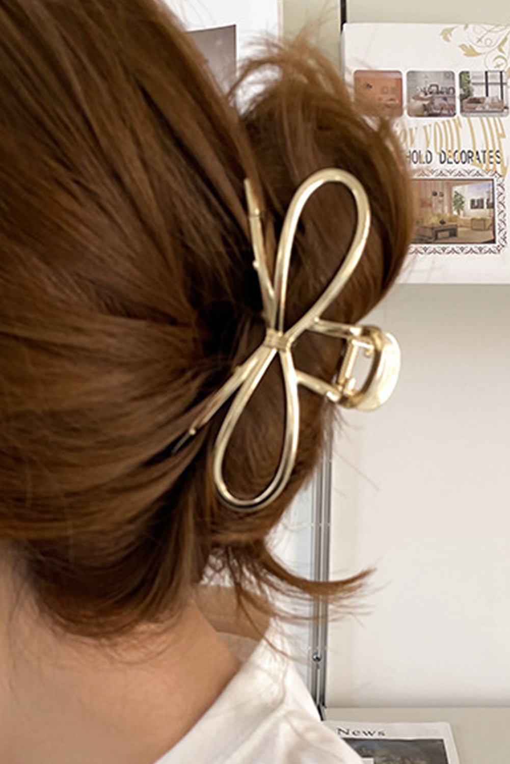 Gold Bowknot Shape Claw Clip - Grit & Grace Designs