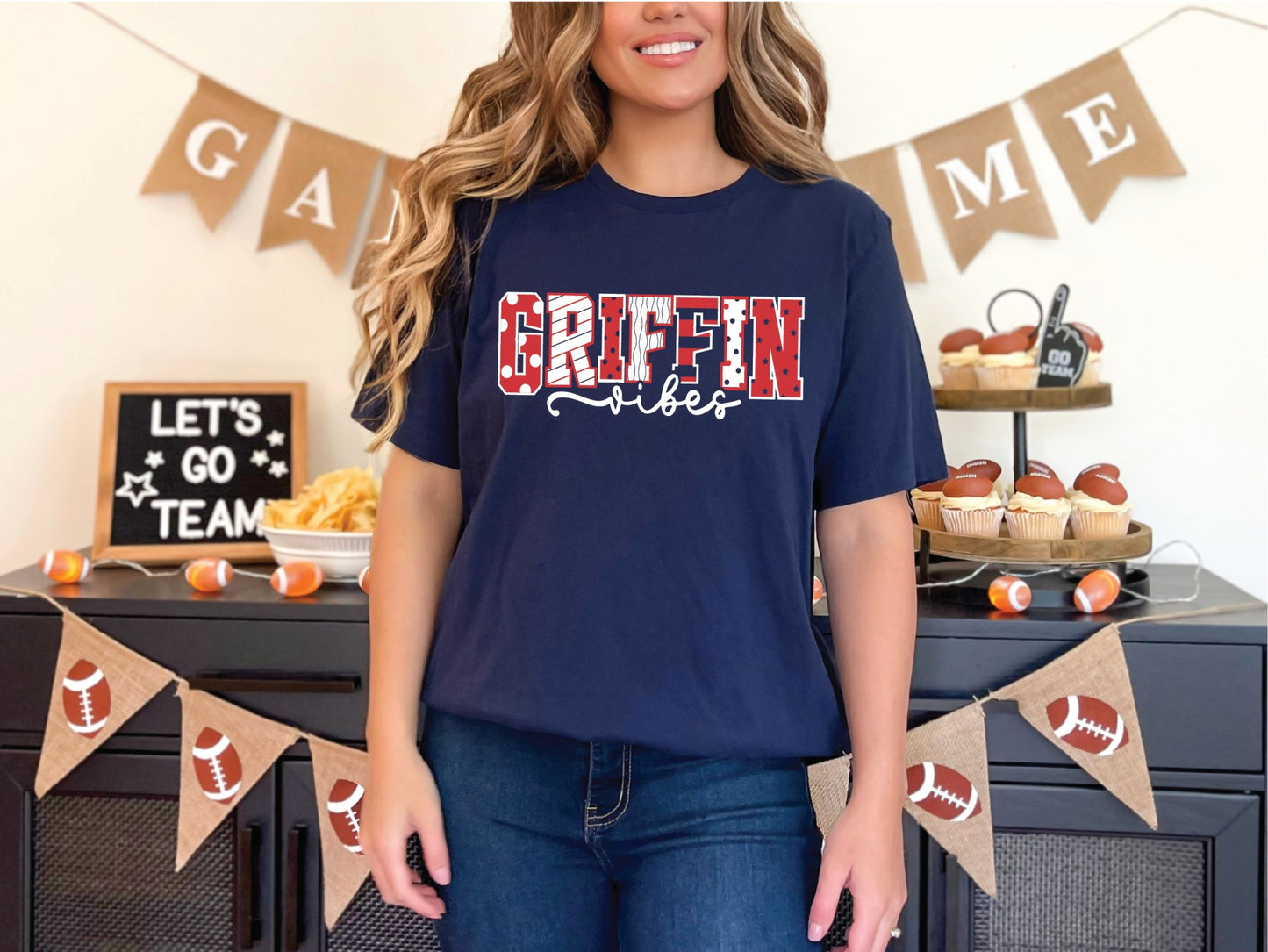 Griffin Vibe Print Tee - Grit & Grace Designs