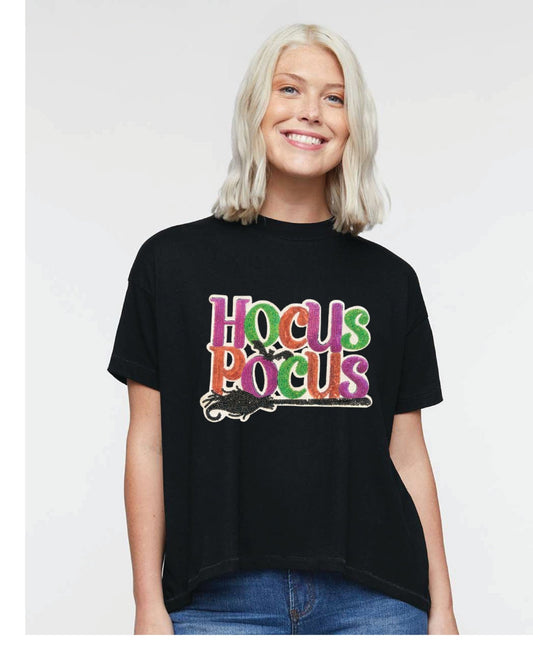 Hocus Pocus Sequin Hi - Lo Tee - Grit & Grace Designs