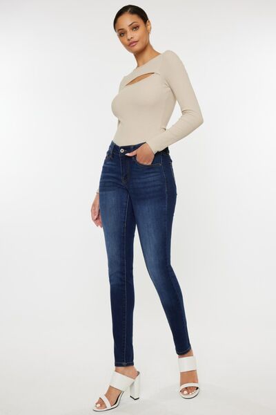 Kancan Mid Rise Gradient Skinny Jeans - Grit & Grace Designs