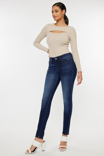 Kancan Mid Rise Gradient Skinny Jeans - Grit & Grace Designs