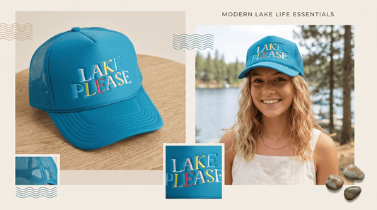 Lake Please Trucker Hat - Grit & Grace Designs