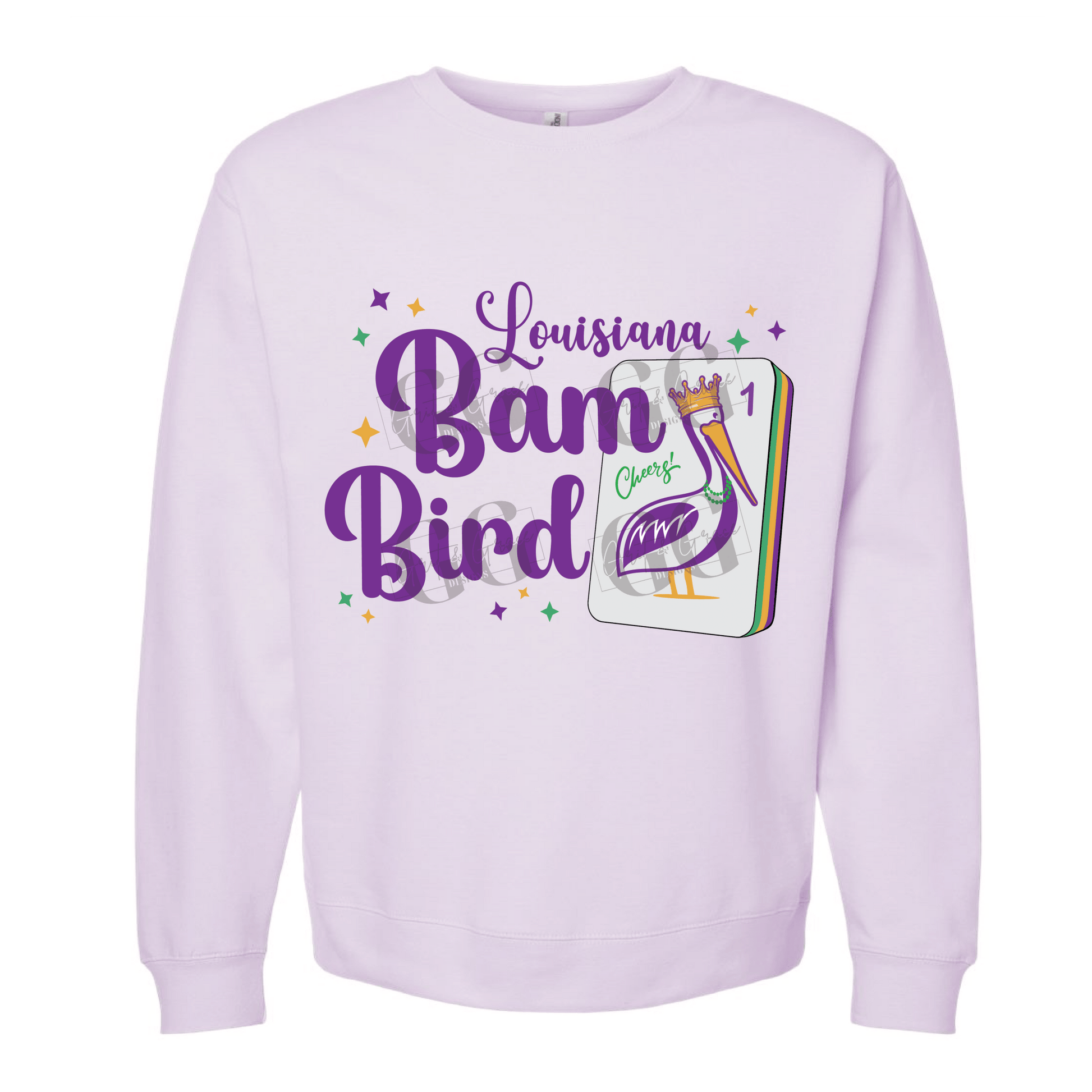 Louisiana Bam Bird Mahjong Sweatshirt - Grit & Grace Designs