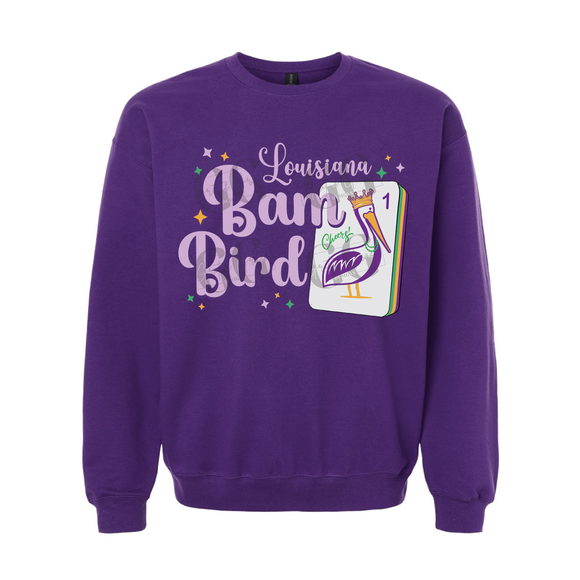 Louisiana Bam Bird Mahjong Sweatshirt - Grit & Grace Designs