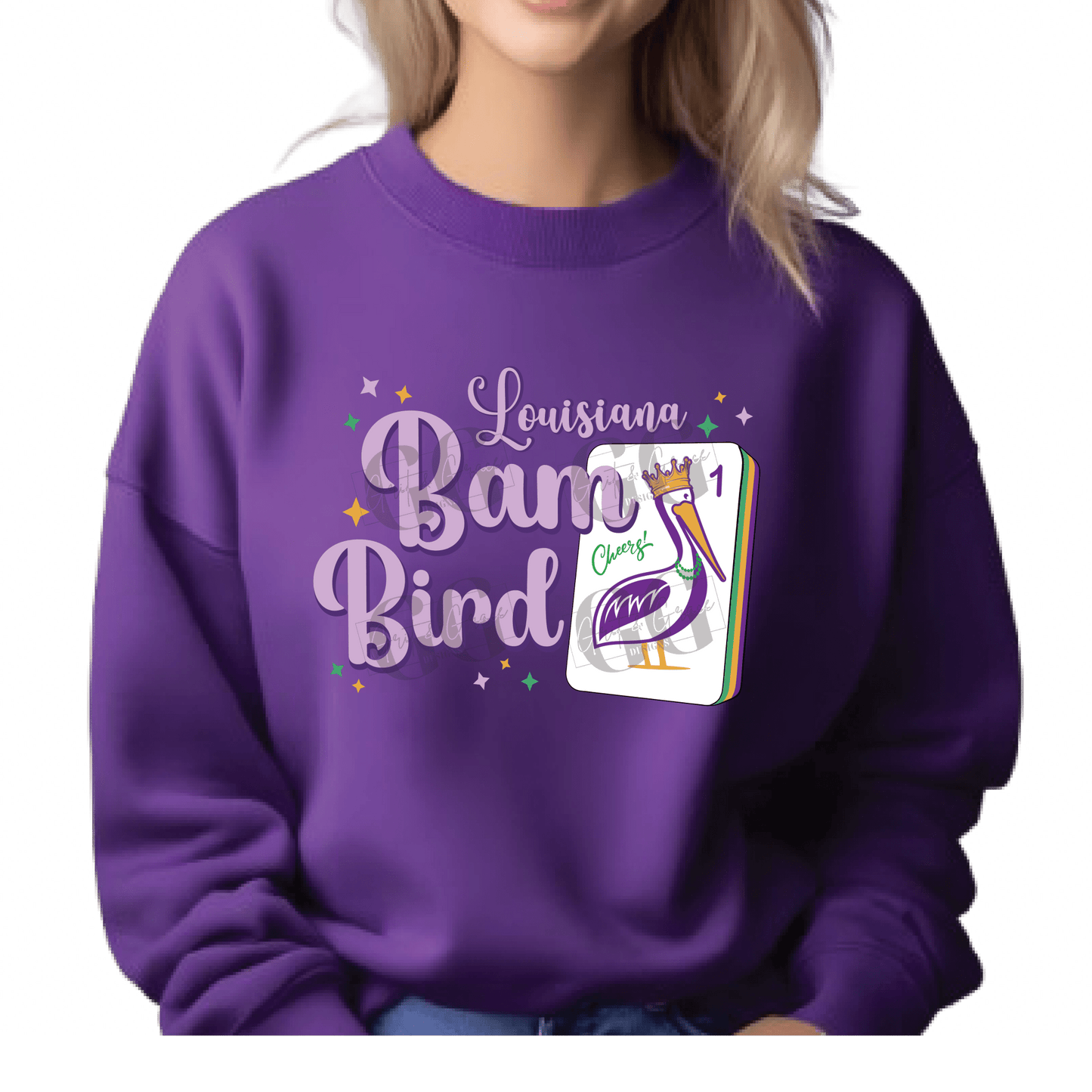 Louisiana Bam Bird Mahjong Sweatshirt - Grit & Grace Designs