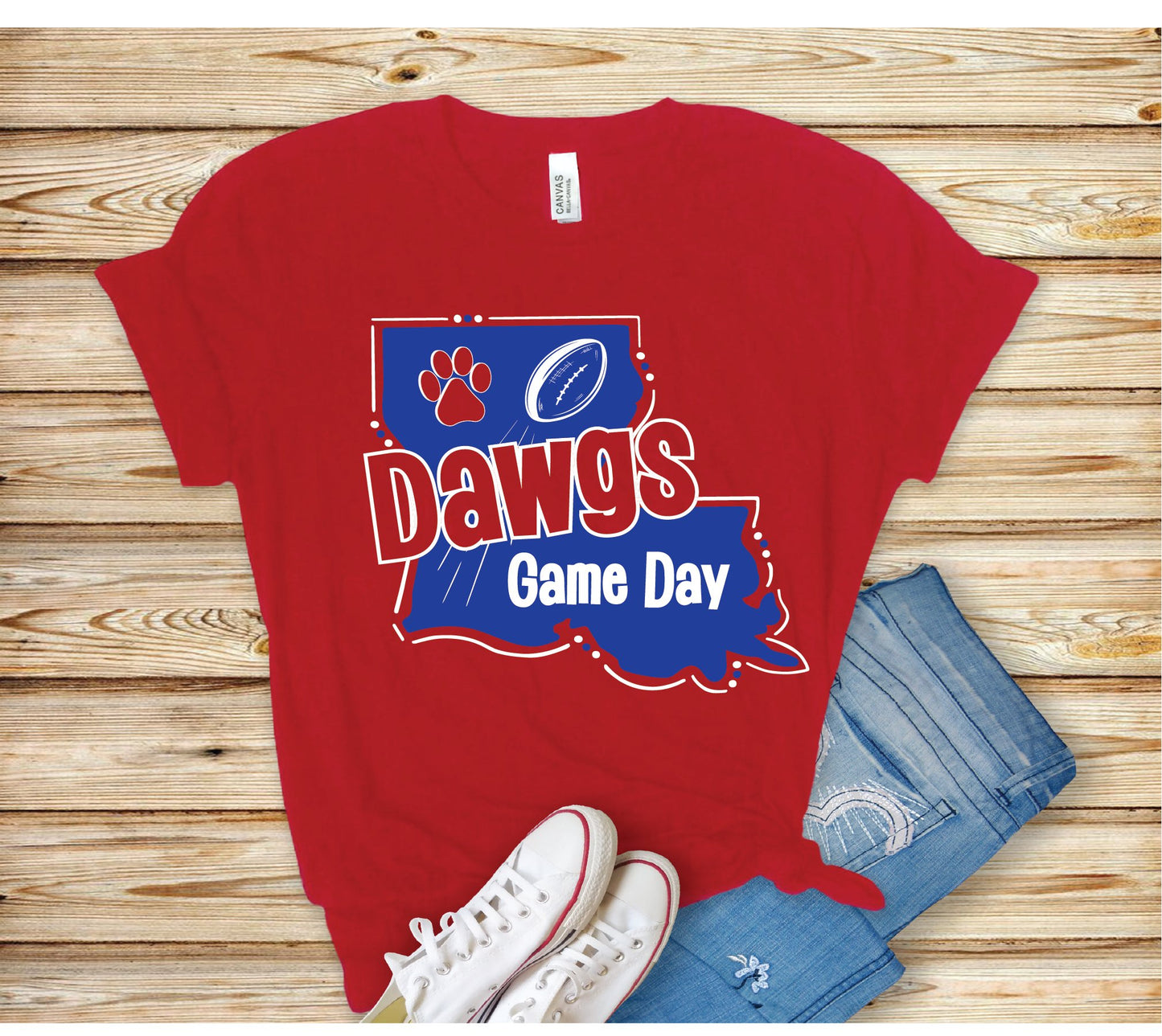 Louisiana Dawgs Tee (2 - Colors) - Grit & Grace Designs