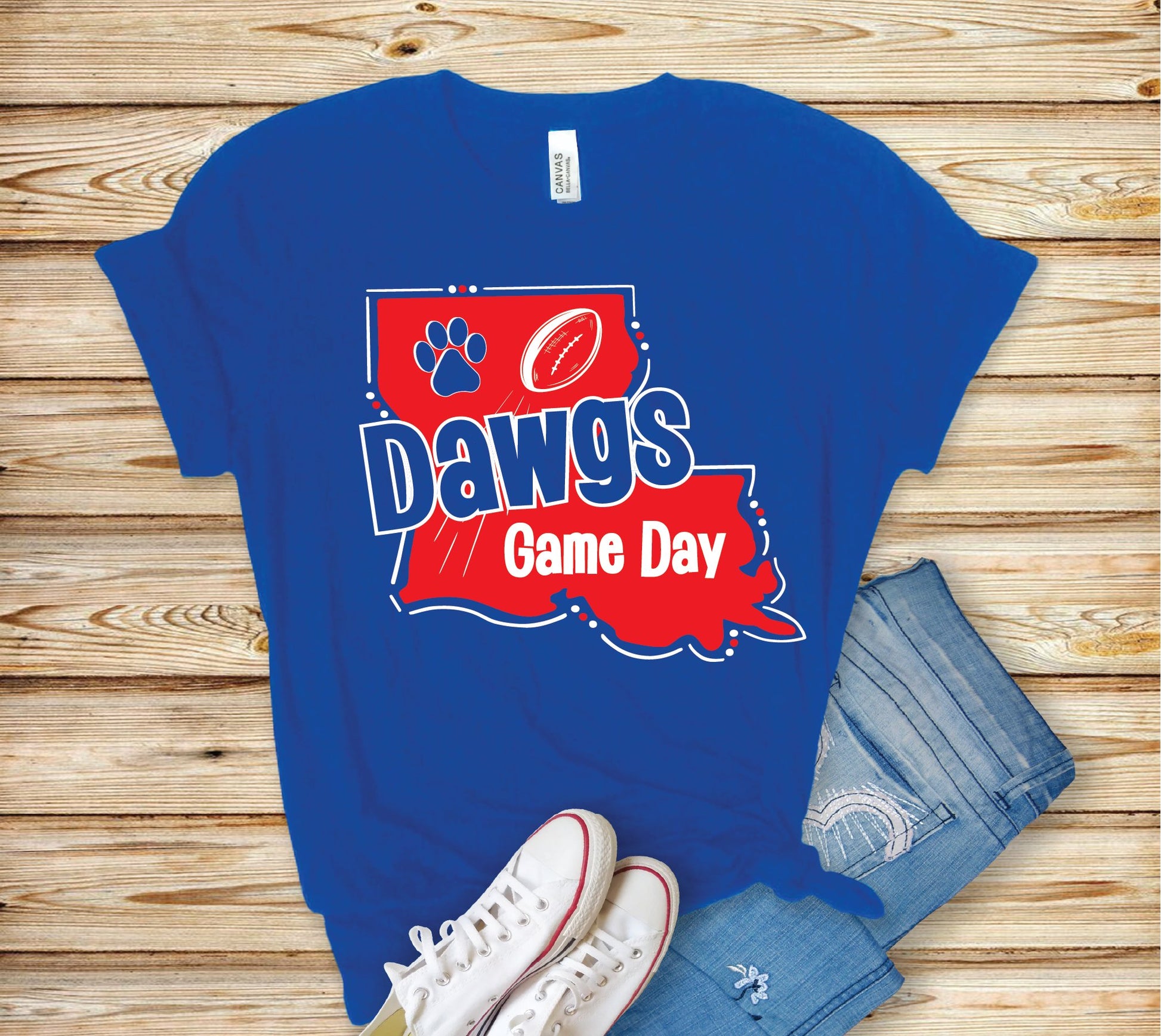 Louisiana Dawgs Tee (2 - Colors) - Grit & Grace Designs