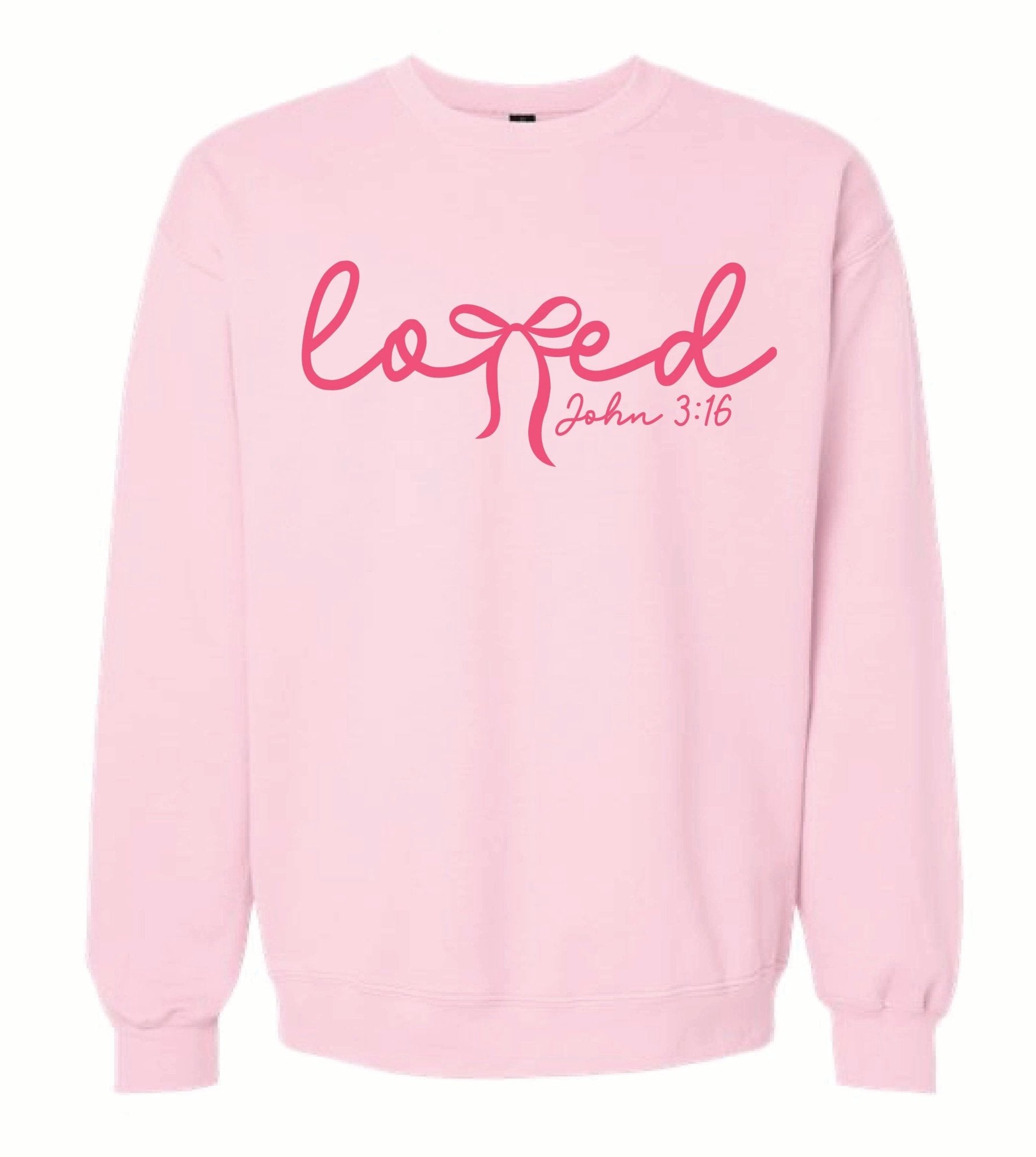 Loved Bow Sweatshirt - Grit & Grace Designs