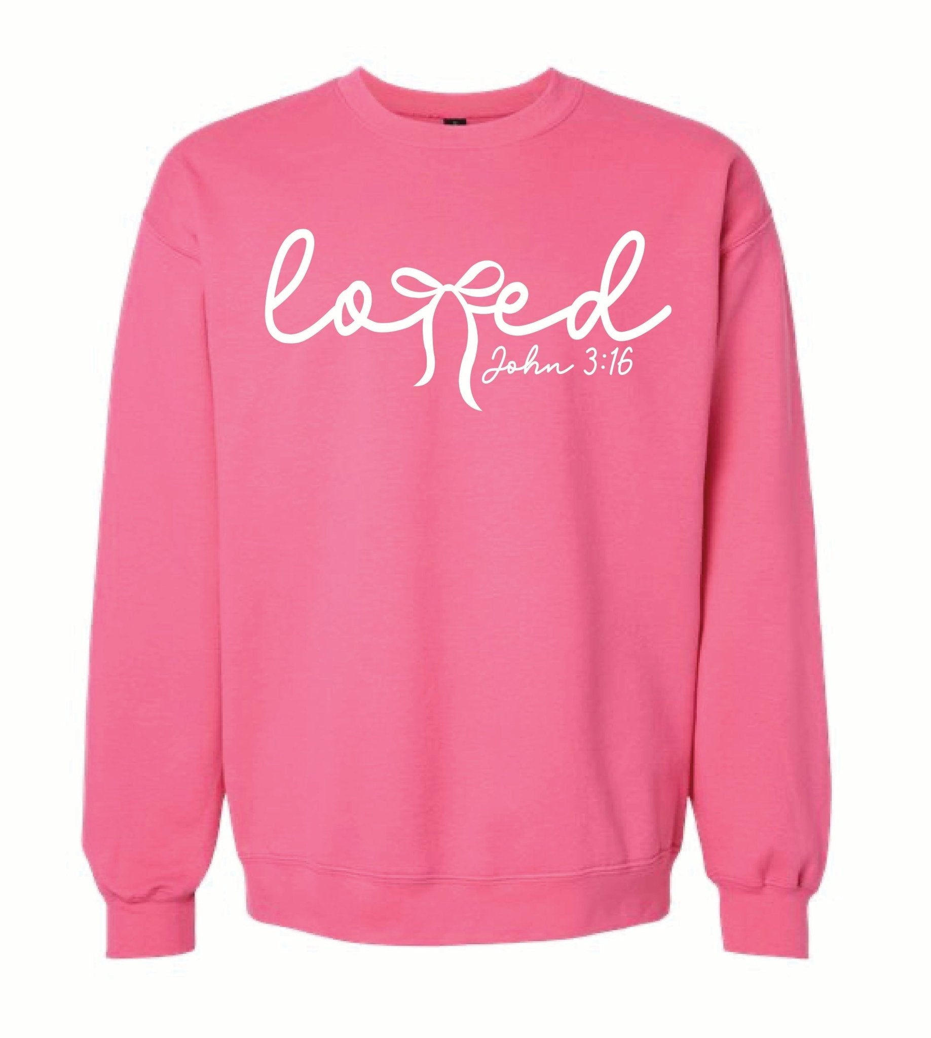 Loved Bow Sweatshirt - Grit & Grace Designs