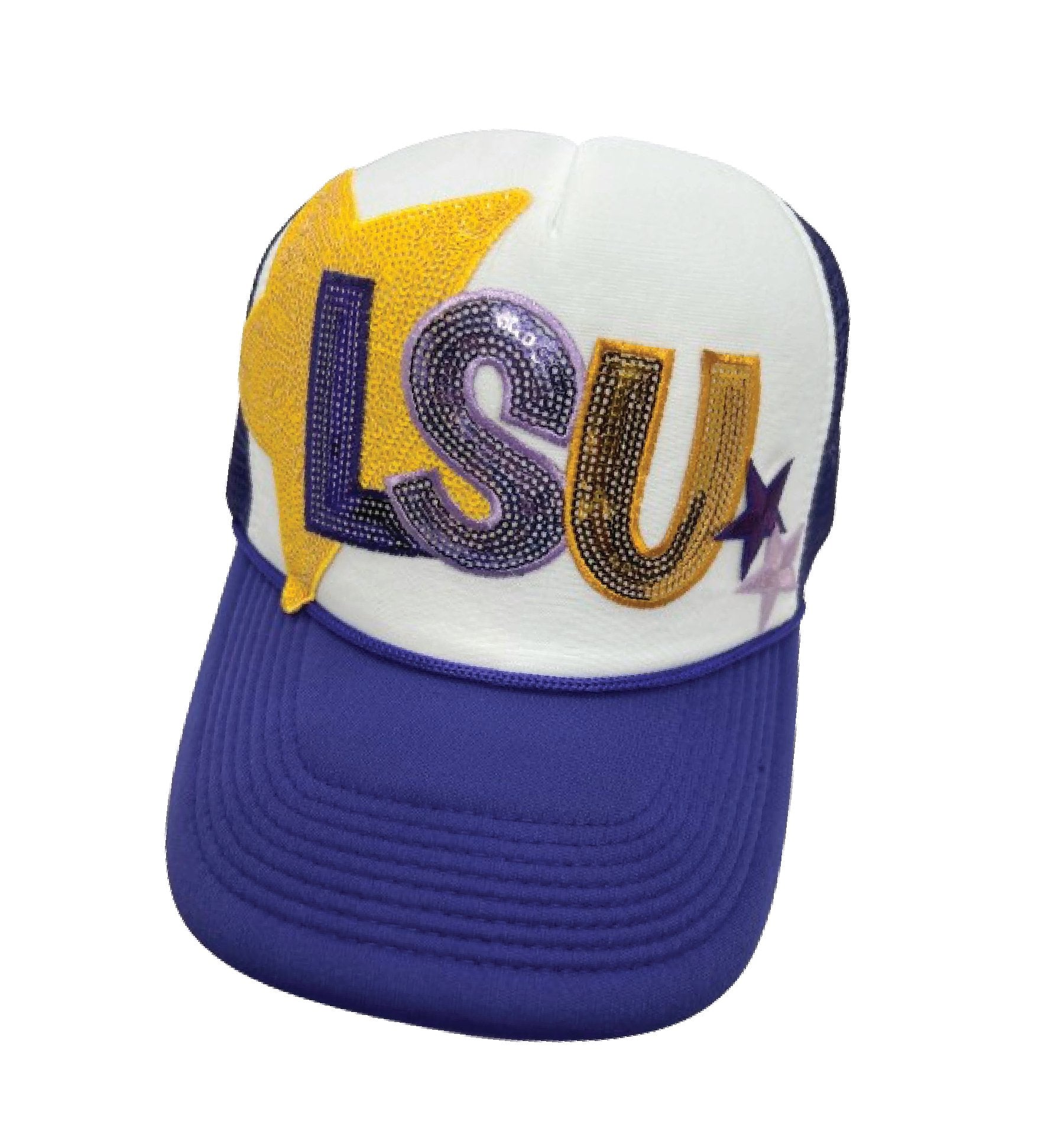 LSU Trucker Hats - Grit & Grace Designs