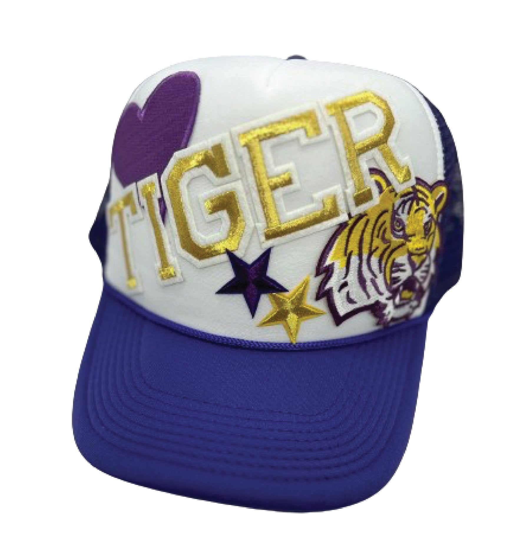 LSU Trucker Hats - Grit & Grace Designs