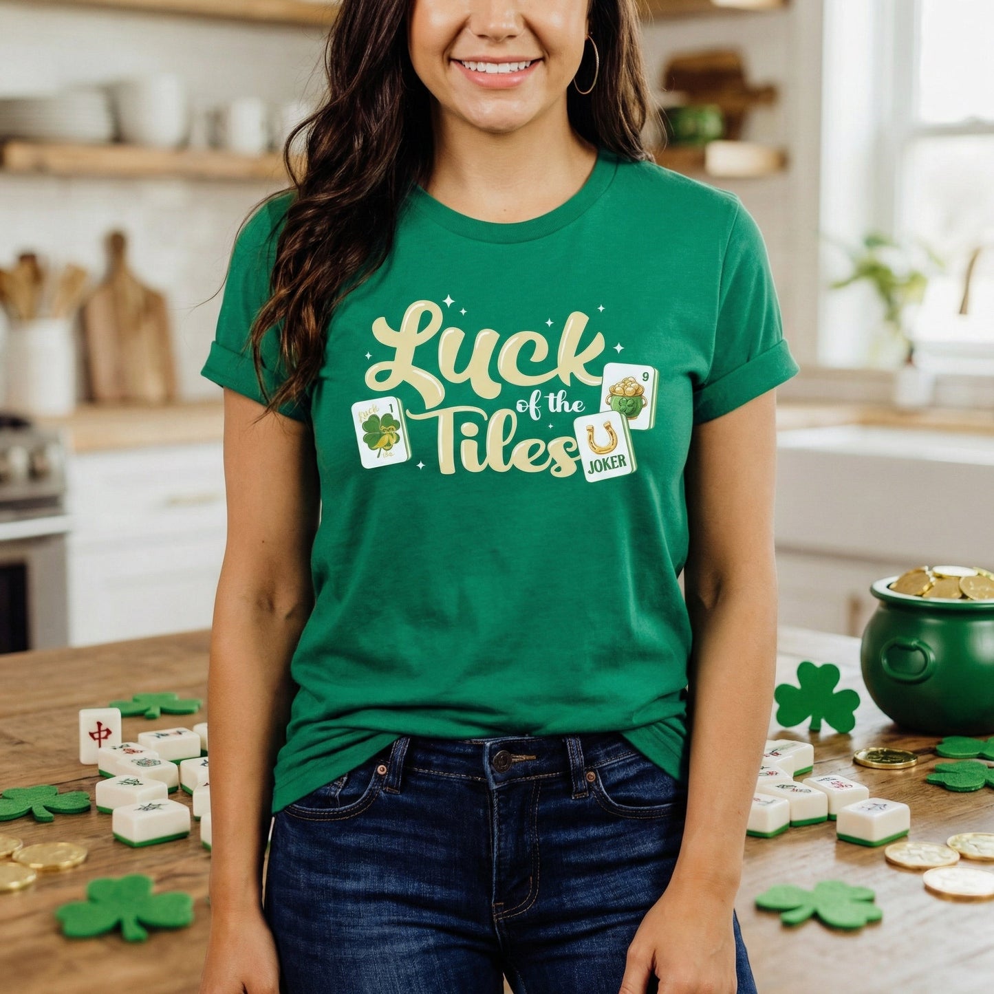 Luck of the Tiles T-Shirt - Grit & Grace Designs