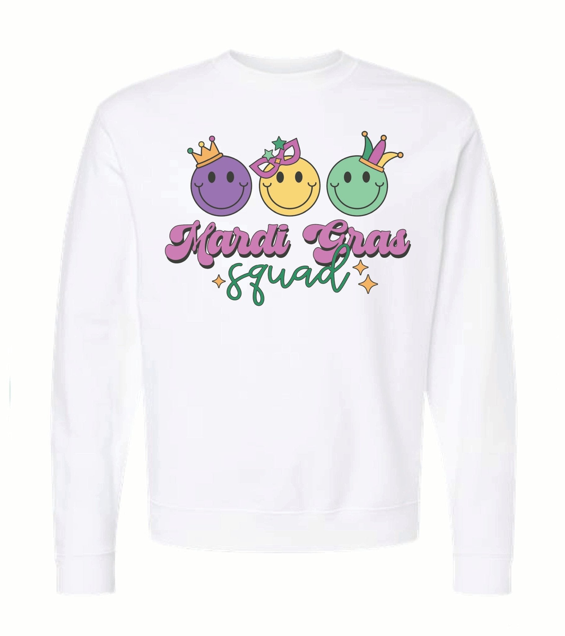 Mardi Gras Squad Sweatshirts - Grit & Grace Designs
