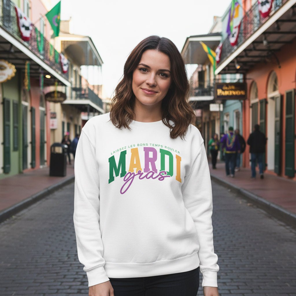 New MARDI Gras Sweatshirts - (2 - Colors) - Grit & Grace Designs