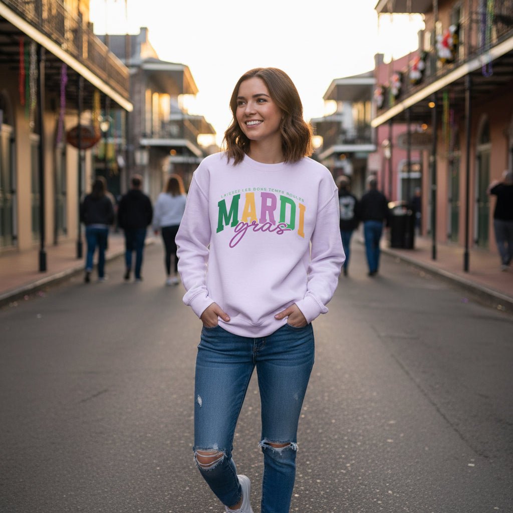 New MARDI Gras Sweatshirts - (2 - Colors) - Grit & Grace Designs