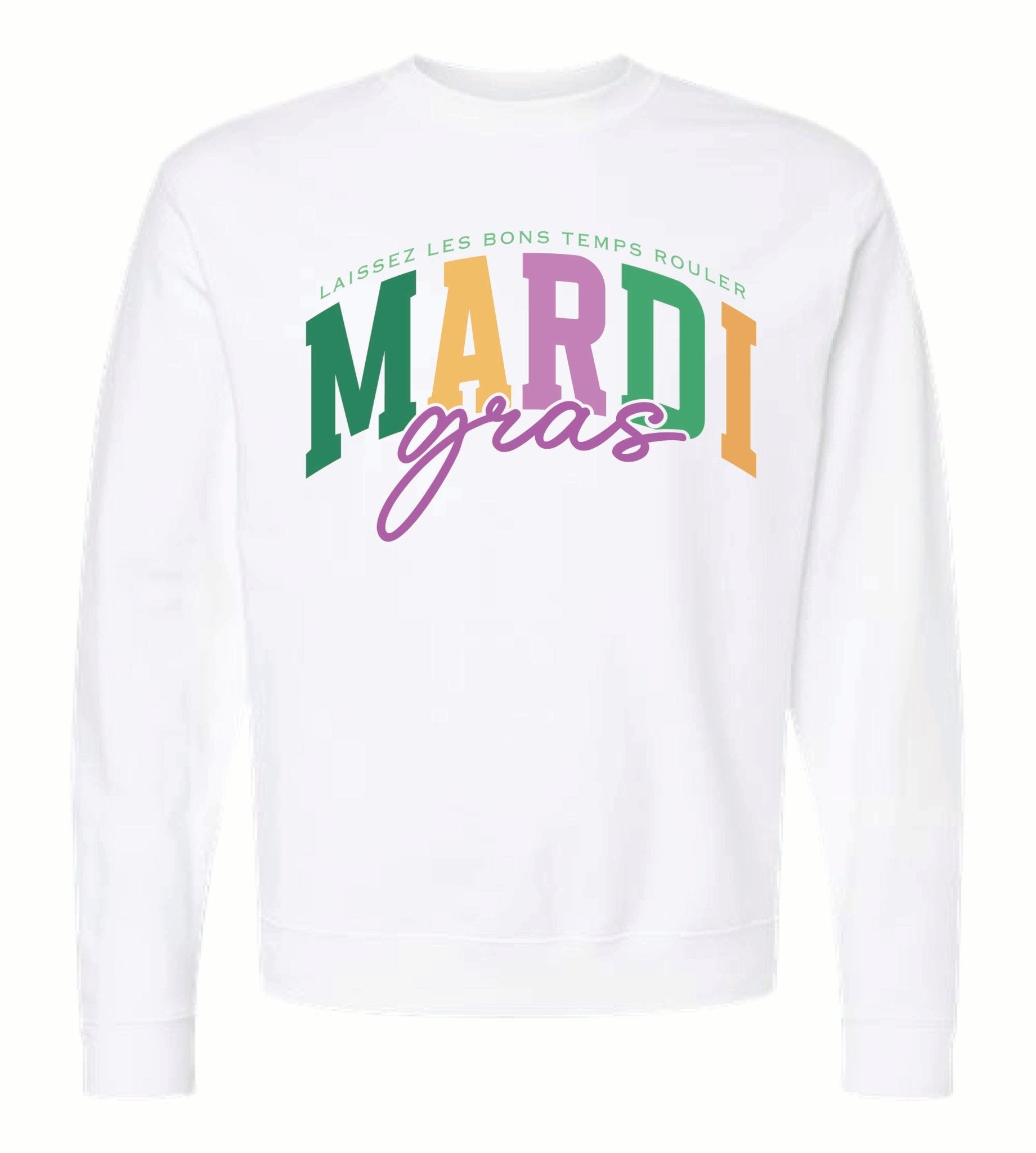 New MARDI Gras Sweatshirts - (2 - Colors) - Grit & Grace Designs