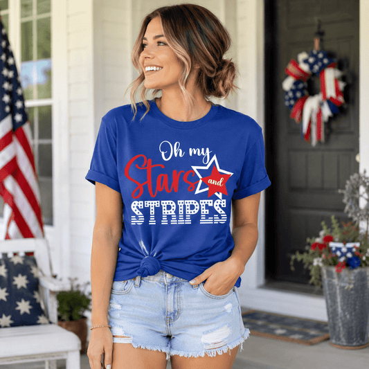Oh My Stars & Stripes Tee - Grit & Grace Designs