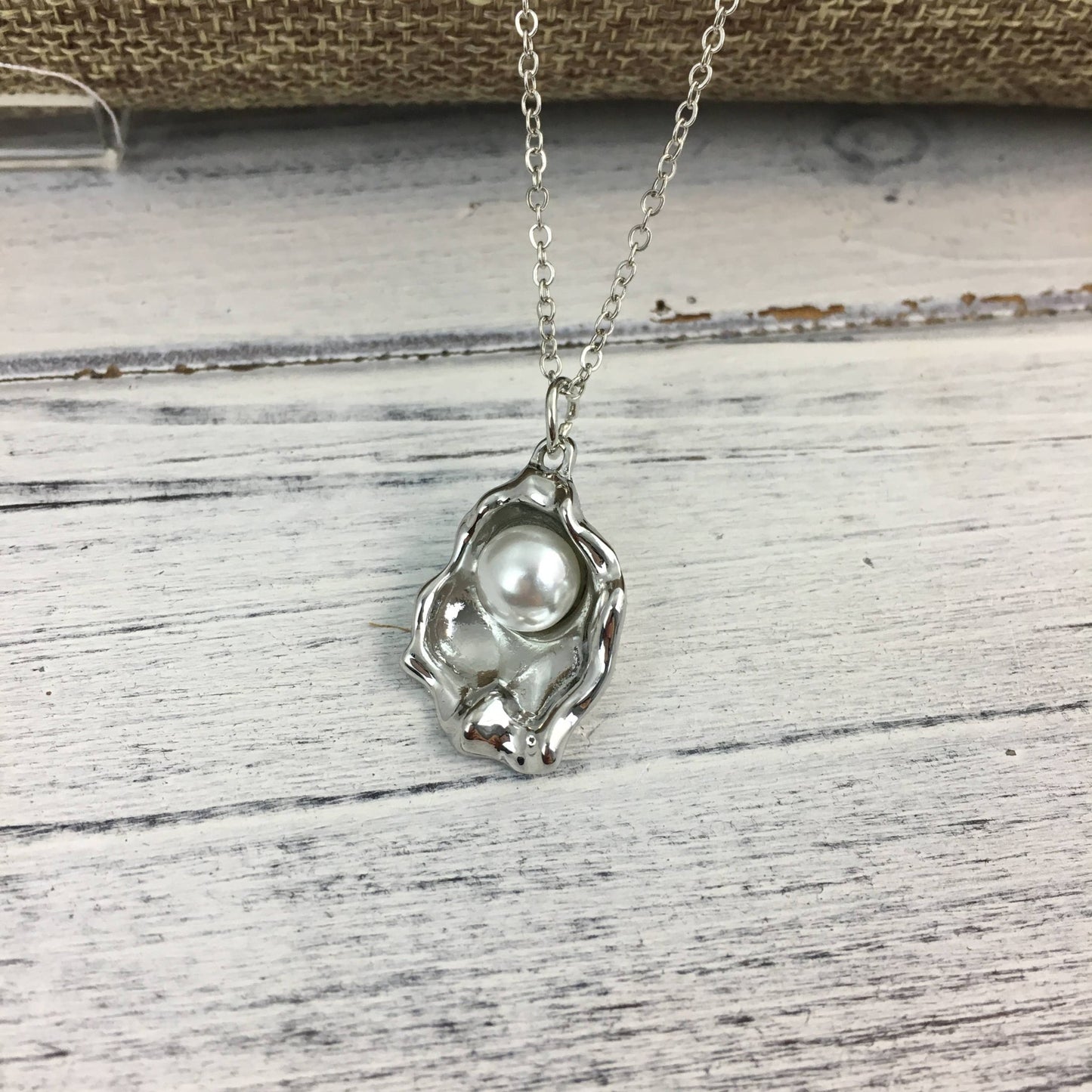 Oyster with Pearl necklace - Grit & Grace Designs