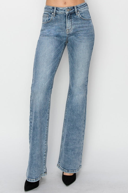 RISEN Full Size Mid Rise Bootcut Jeans - Grit & Grace Designs