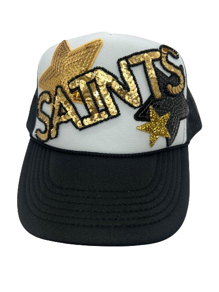 Saints Trucker Hats - Grit & Grace Designs