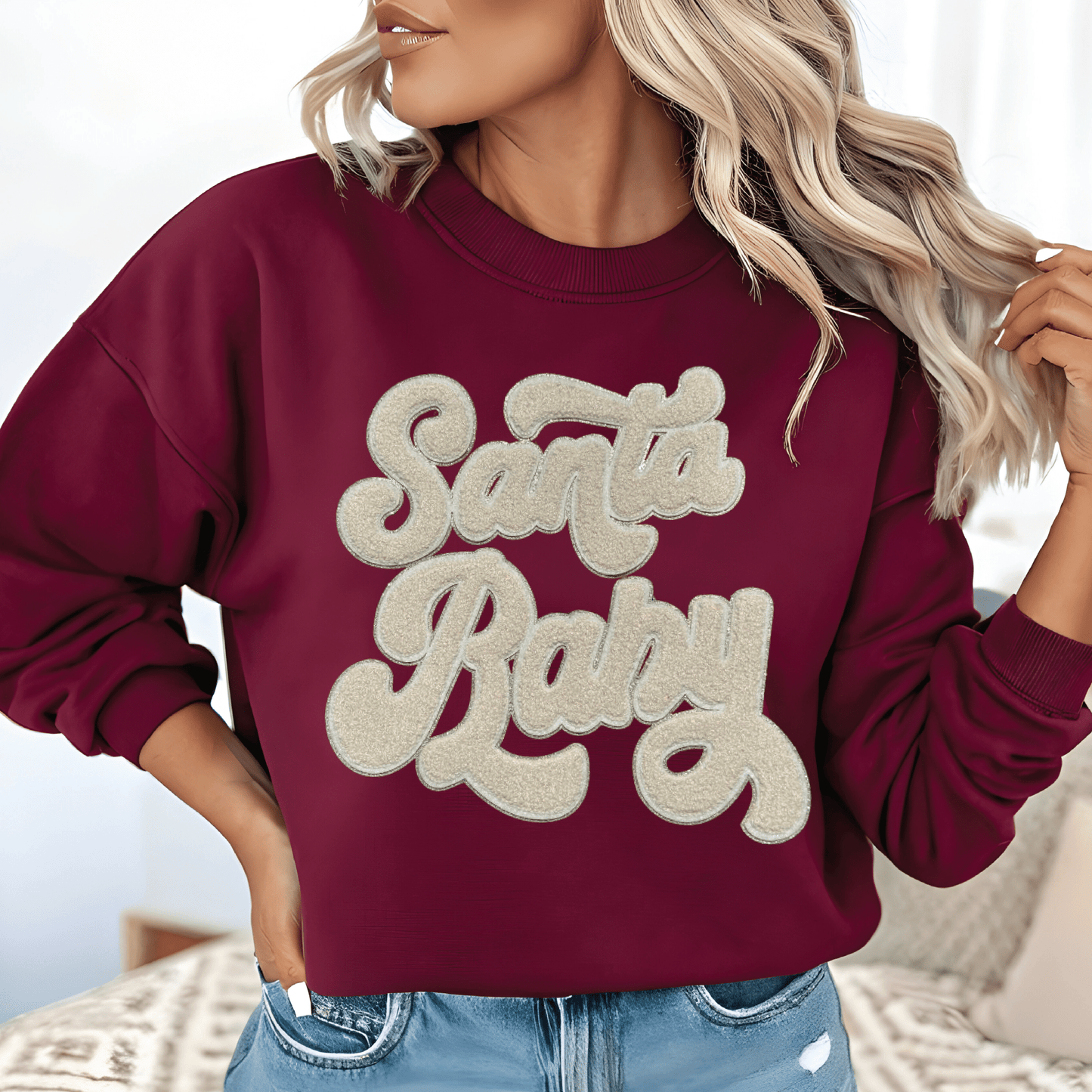 Santa Baby Sweatshirts (2 - Color Options) - Grit & Grace Designs
