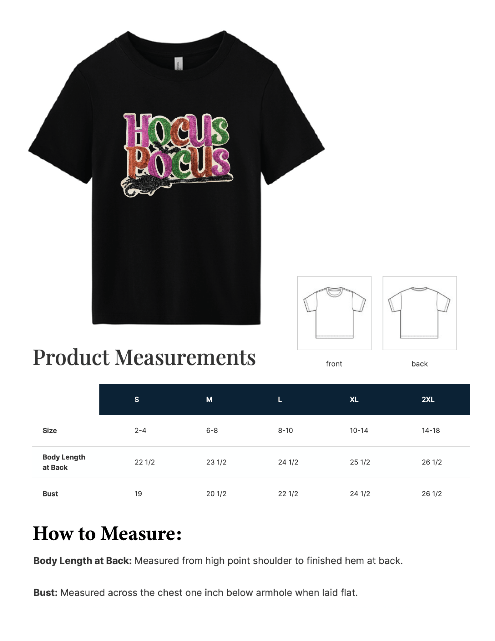 Sequin Hocus Pocus Boxy Relaxed Fit TShirt - Grit & Grace Designs