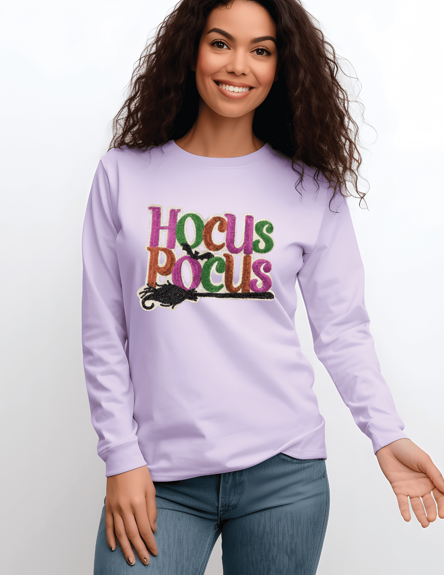 Sequin Hocus Pocus Long Sleeve Tee - Grit & Grace Designs