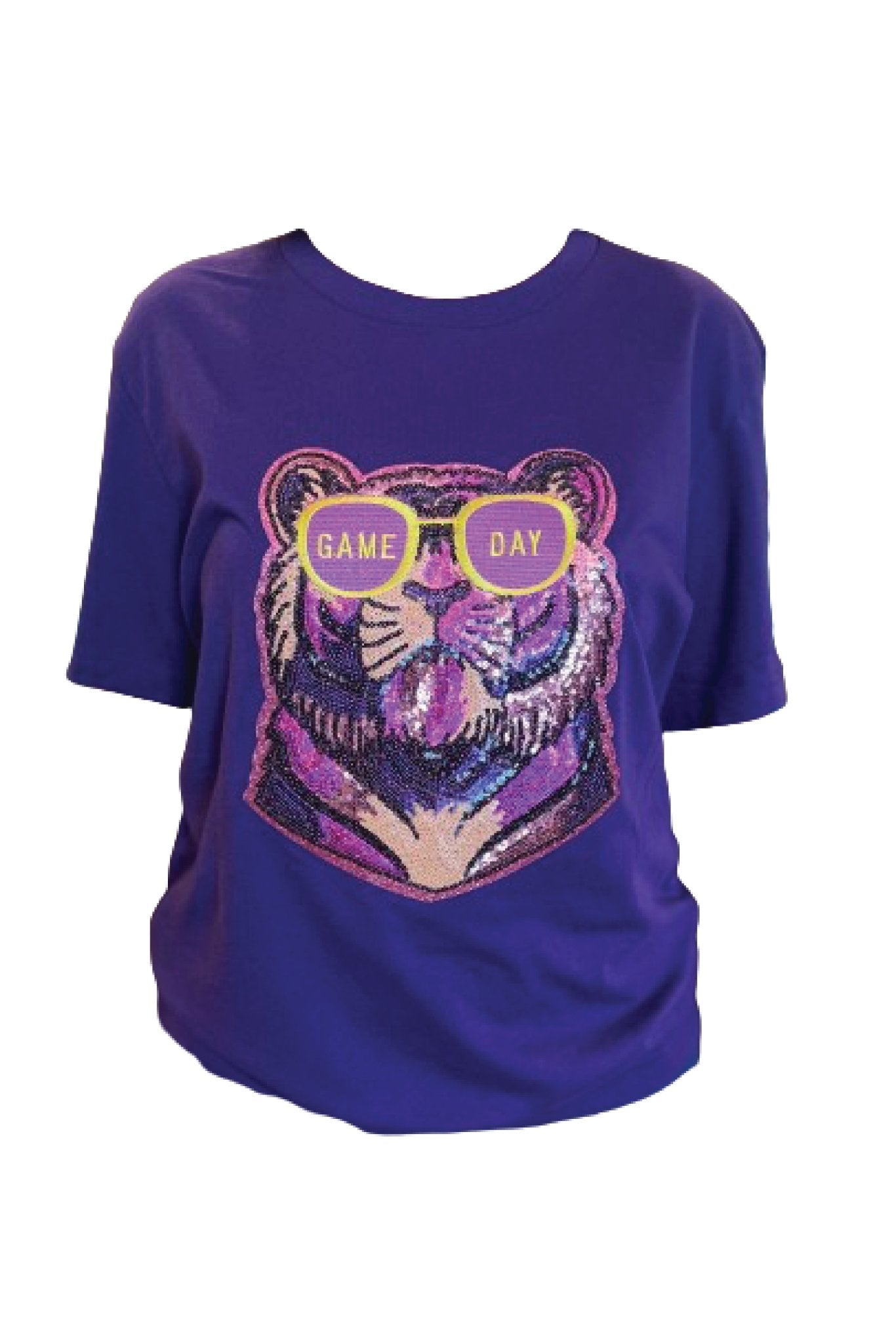 Sequin Tiger Tee - Grit & Grace Designs