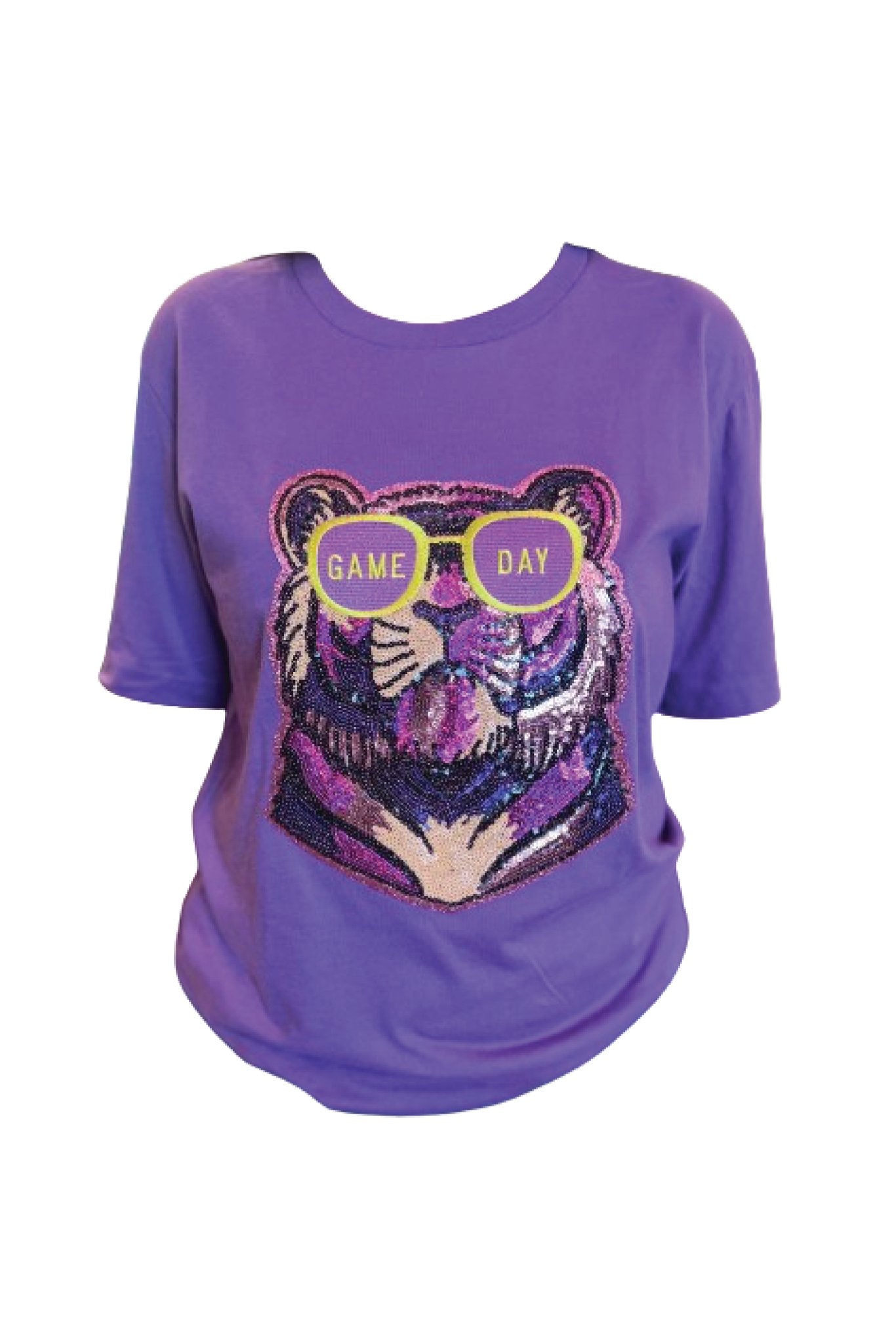 Sequin Tiger Tee - Grit & Grace Designs