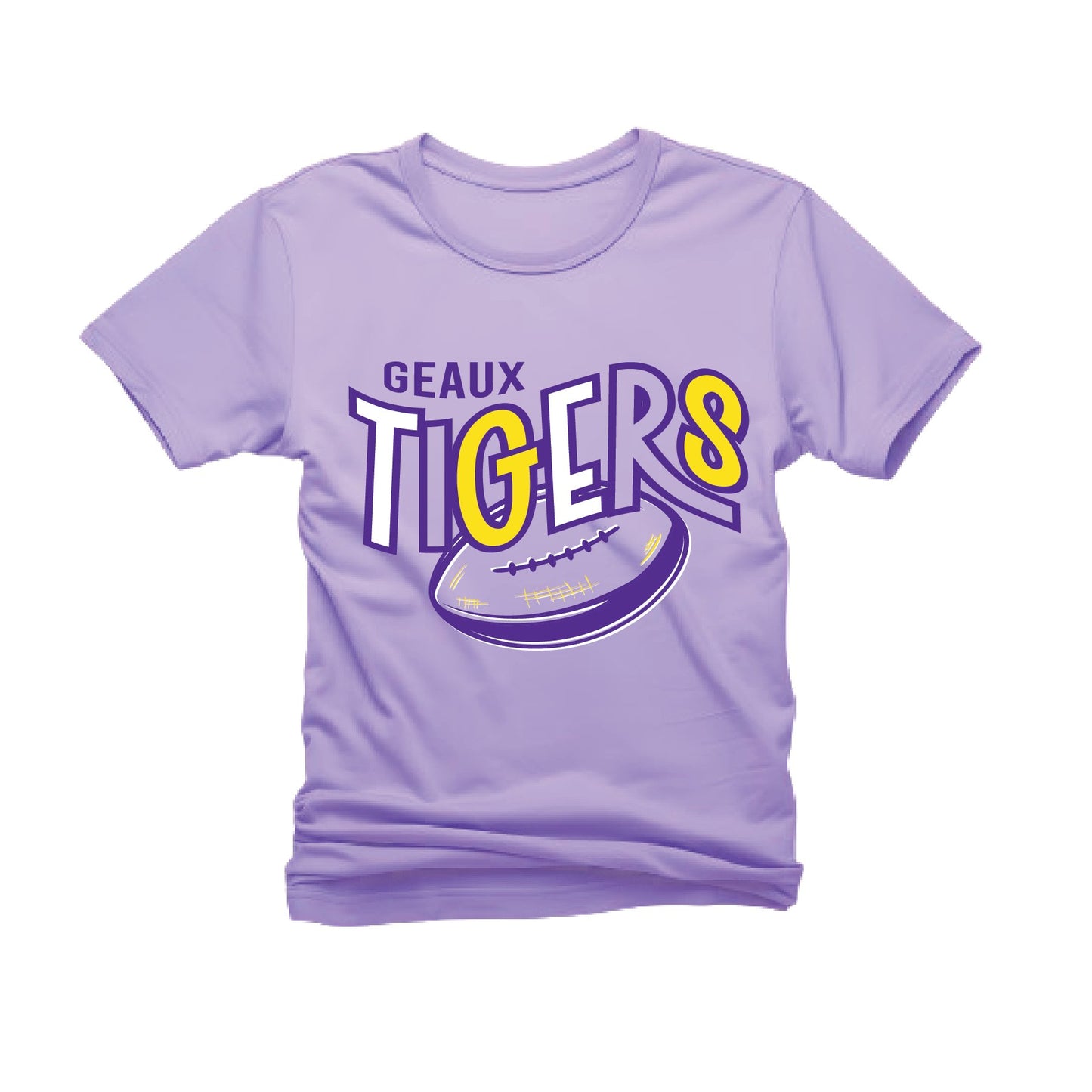 Tiger Football Tee - Grit & Grace Designs