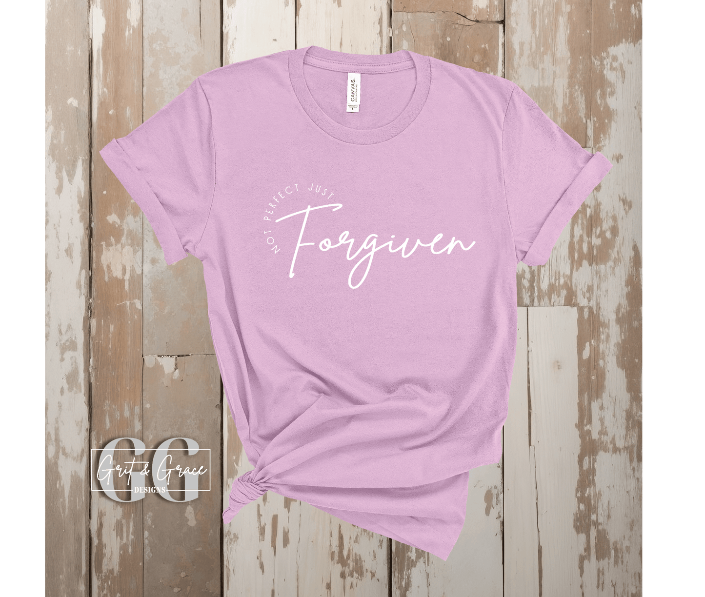 Forgiven - Bella Canvas Tee - Grit & Grace Designs