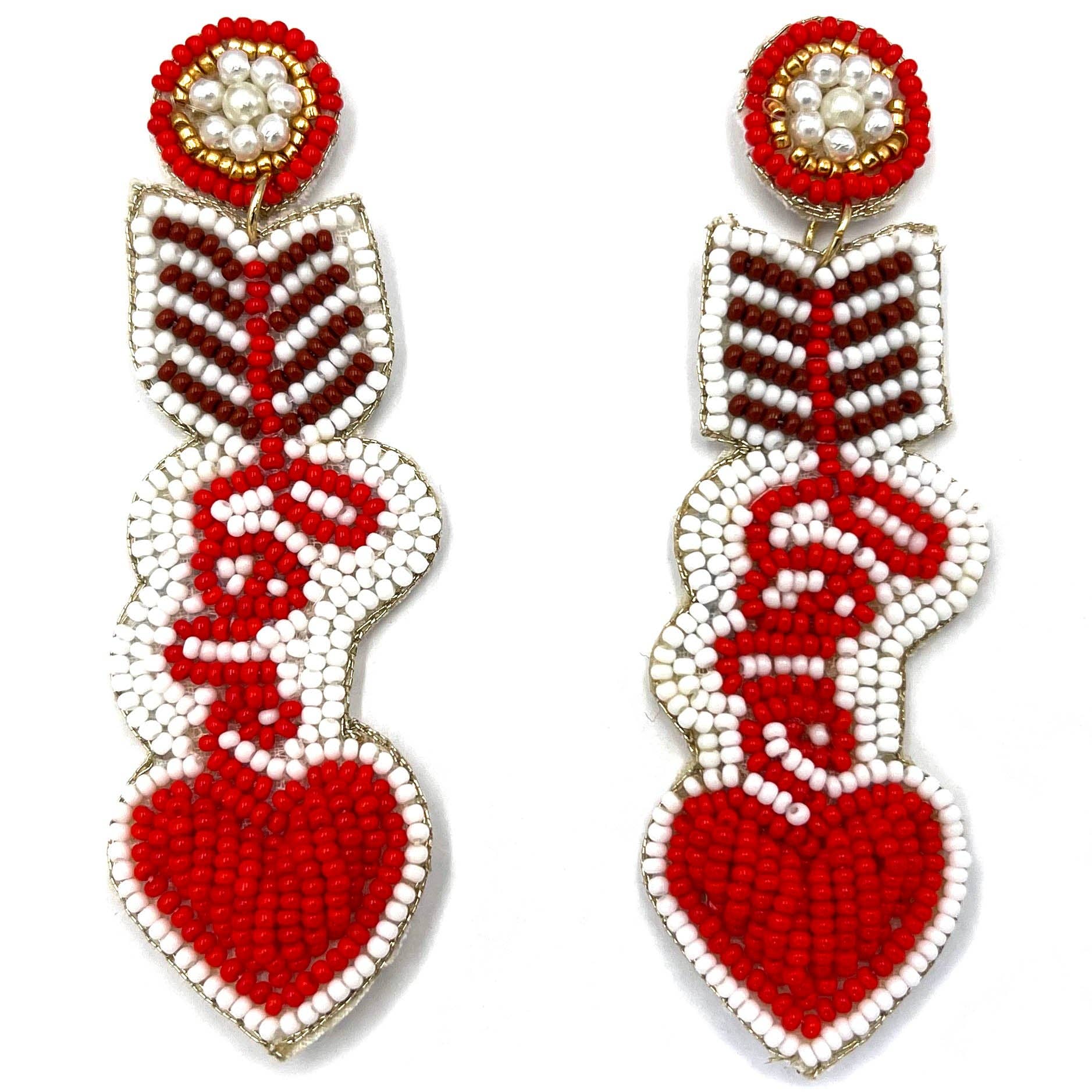 Hot Pink and Gold Love Text with Heart Arrow - Grit & Grace Designs